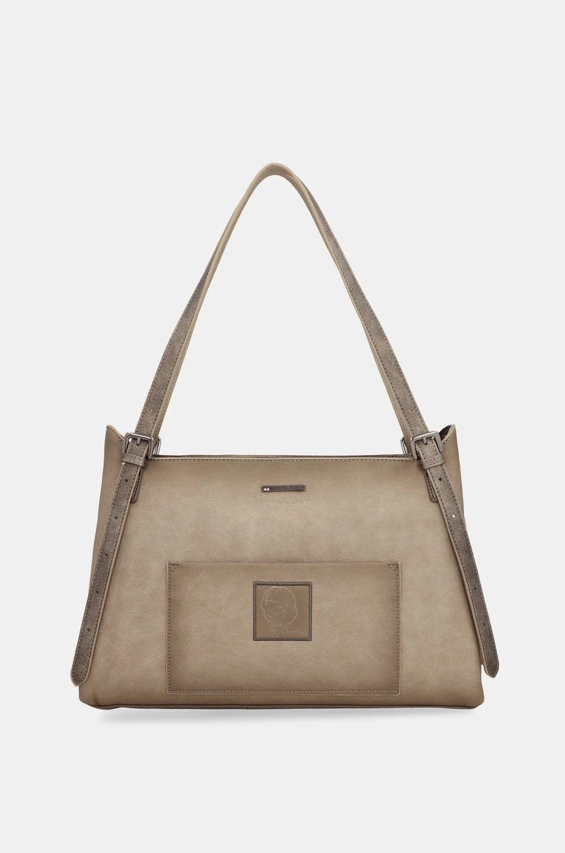 Geanta eleganta din piele ecologica Anekke 43632-453 Taupe Multicolor - imagine 3