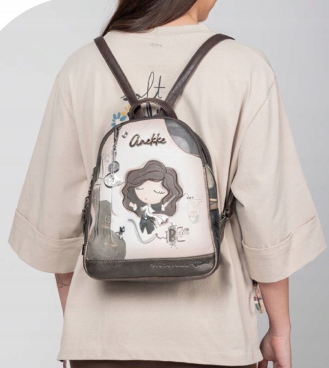 Rucsac damă TULIP ORCHESTRA din piele ecologica Anekke 43805-044 Multicolor - imagine 2