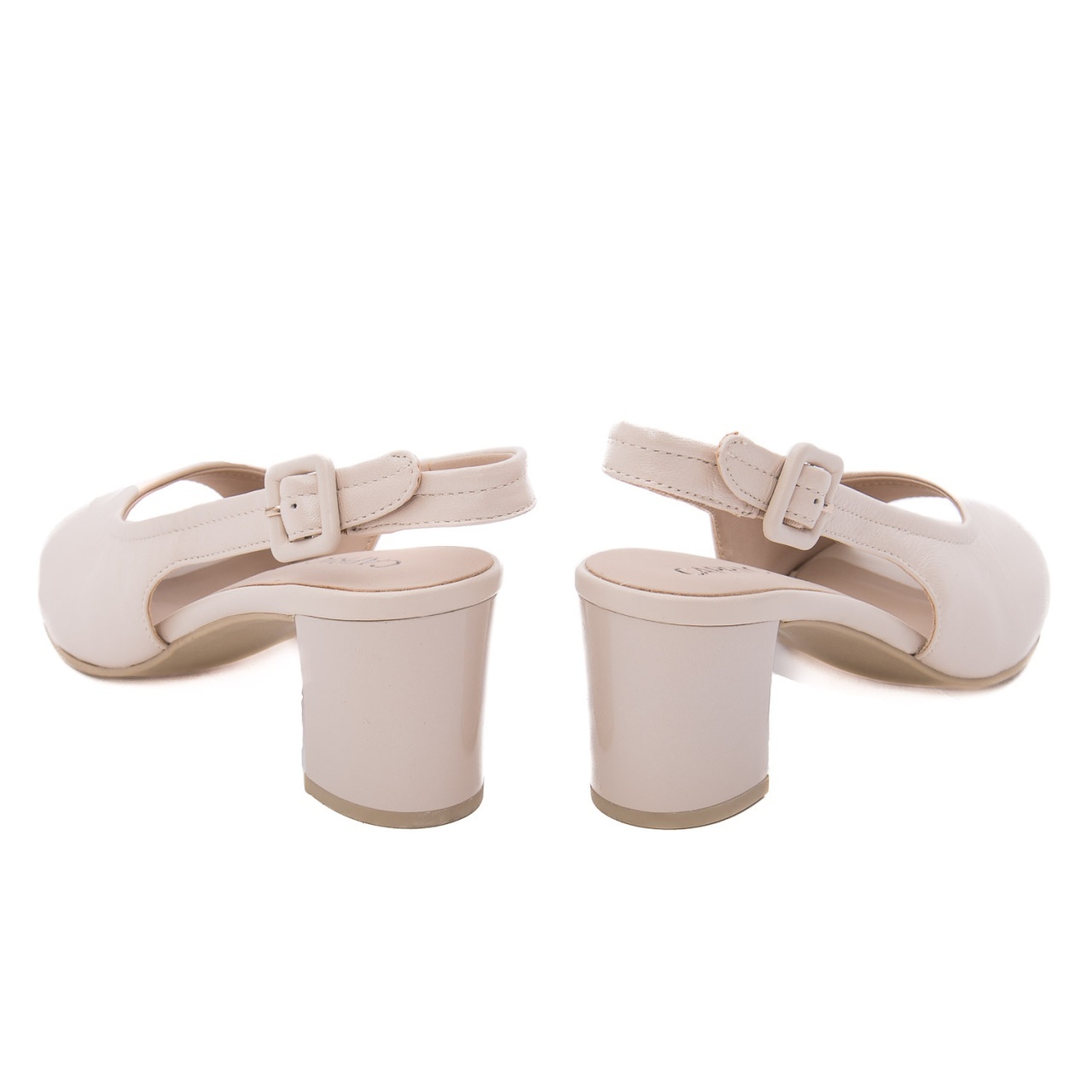 Saboti dama Caprice crem piele naturala 9-28307-46 140 - imagine 5
