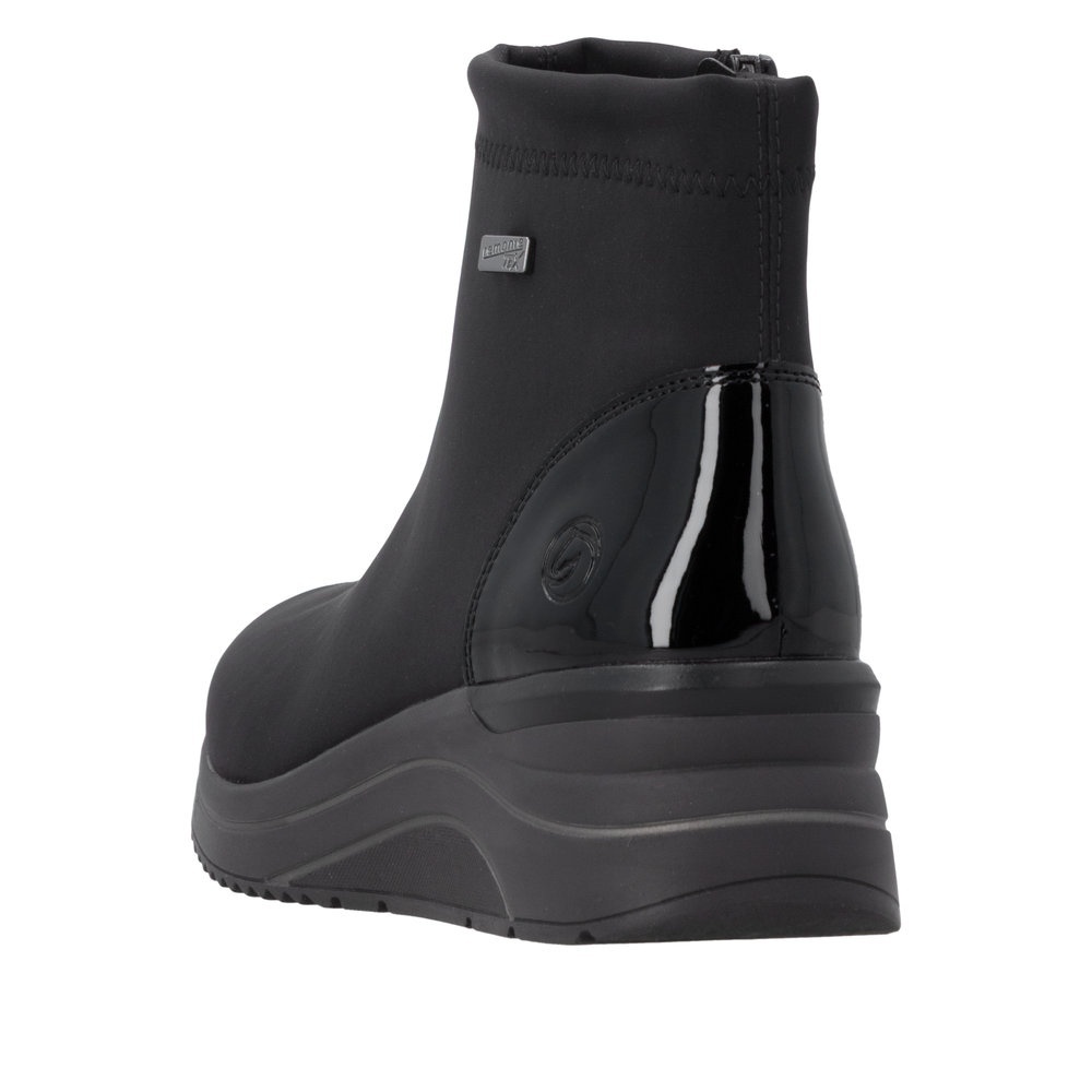 Botine dama din material textil Remonte D0T73-00 negru