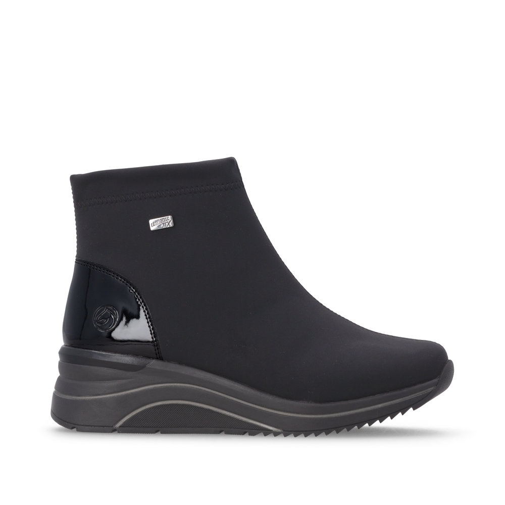 Botine dama din material textil Remonte D0T73-00 negru
