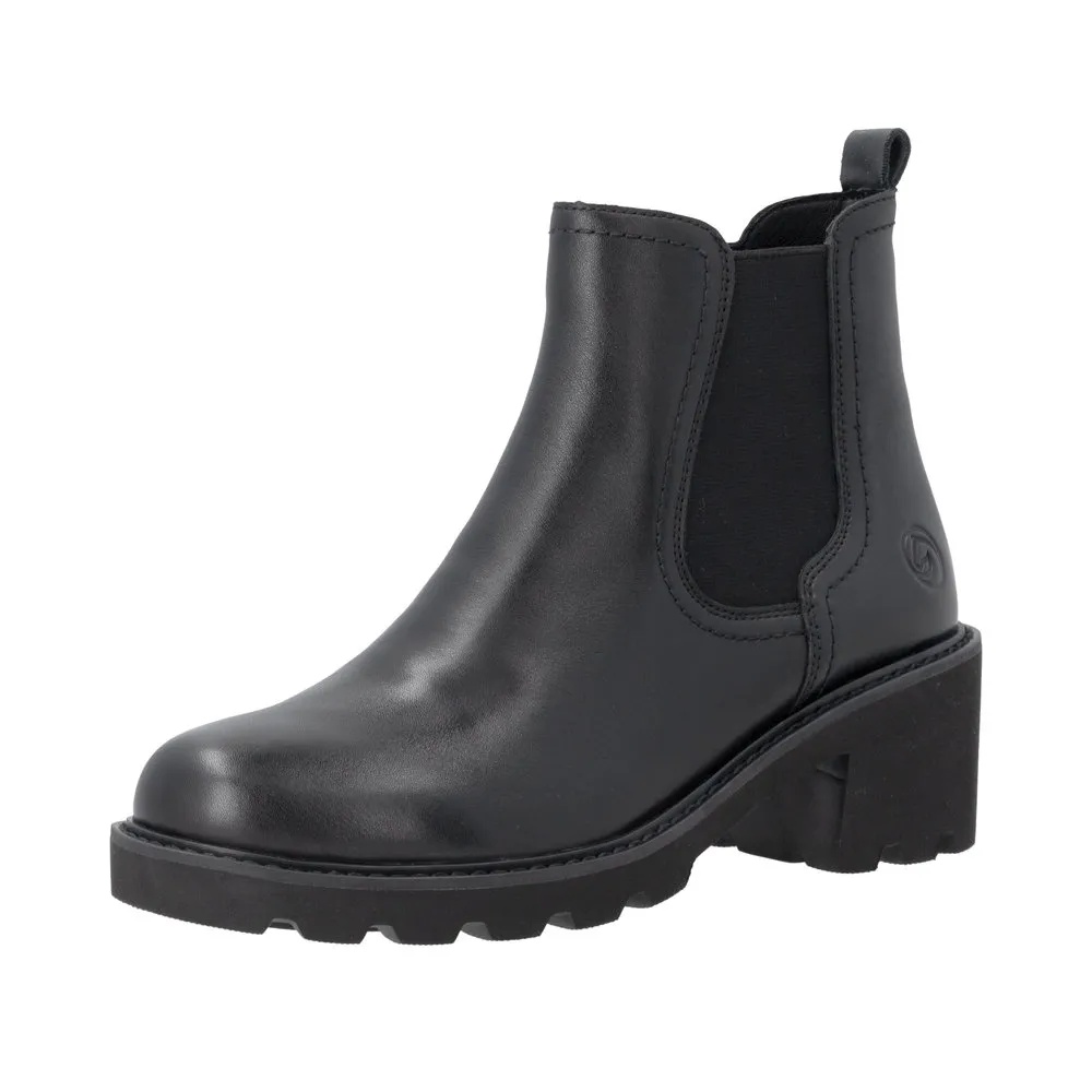 Botine dama din piele naturala Remonte D0A70-00 negru