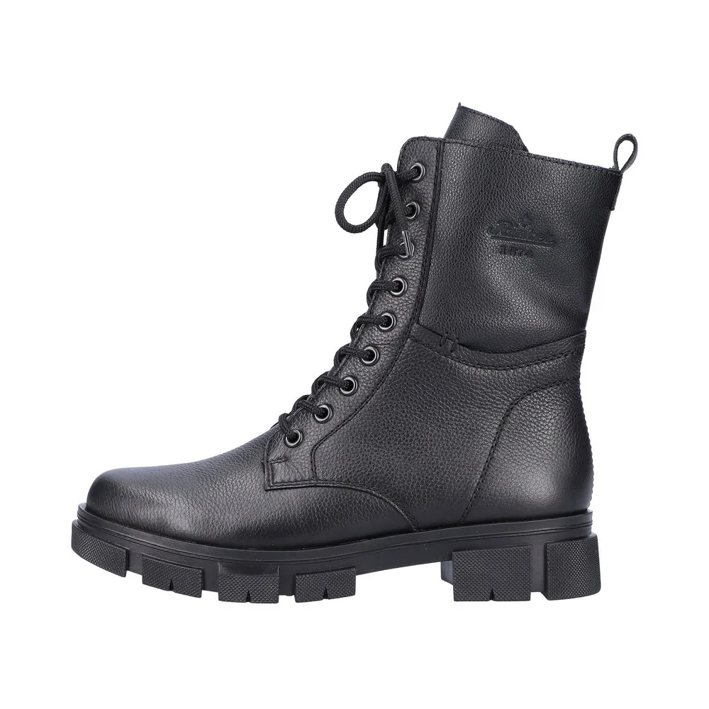 Botine dama din piele naturala Rieker Y7116-00 negru