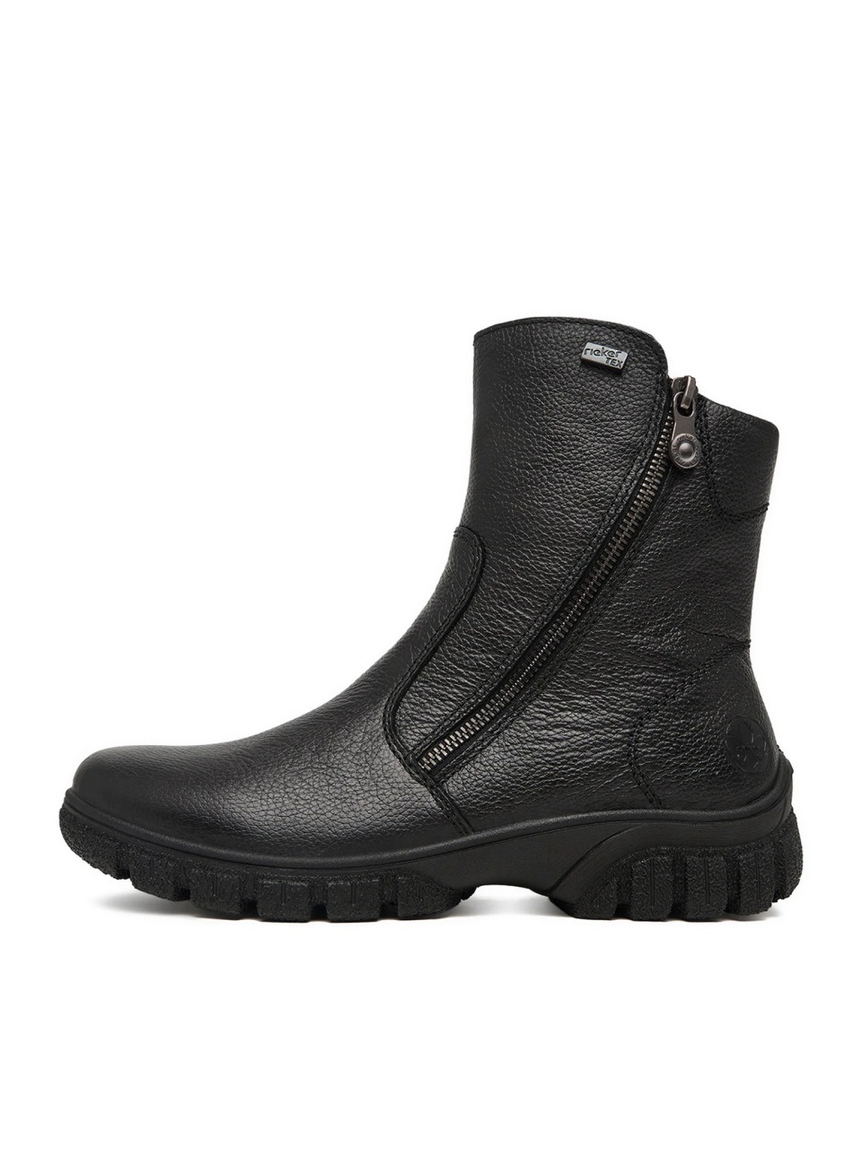Botine dama din piele naturala Rieker Z7263-00 negru