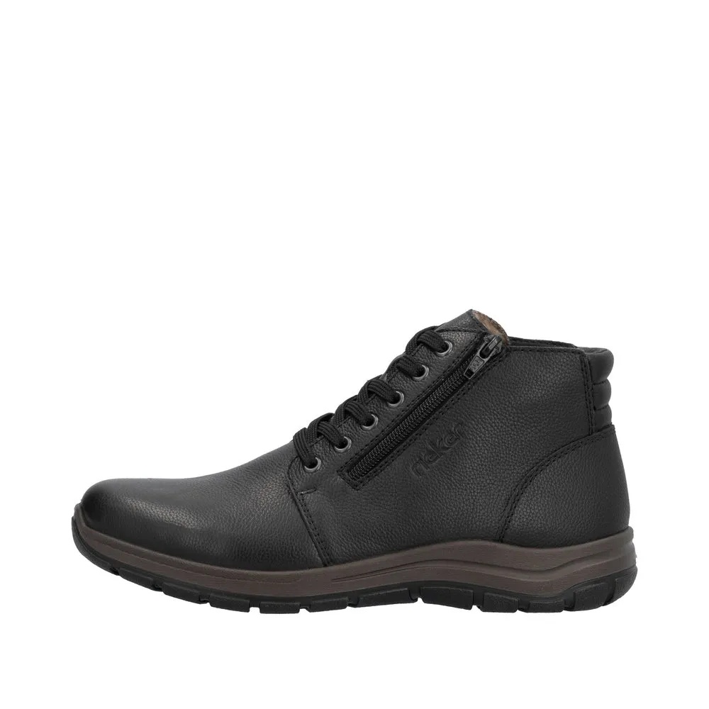 Ghete barbati din piele naturala Rieker 03652-00 negru