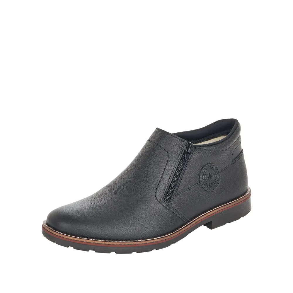 Ghete barbati din piele naturala Rieker 15399-00 negru