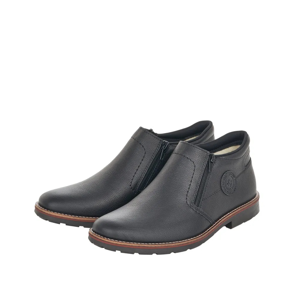 Ghete barbati din piele naturala Rieker 15399-00 negru