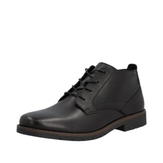 Ghete scurte barbati din piele naturala Rieker 13902-00 negru