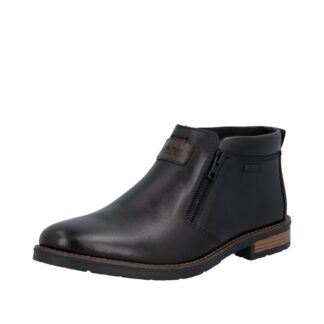 Ghete scurte barbati din piele naturala Rieker 14656-00 negru