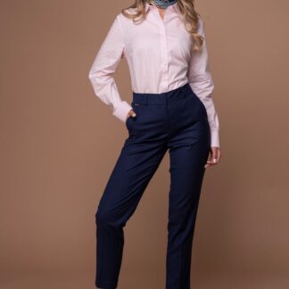 Pantaloni cu croi conic JESSIE Hermosa bleumarin