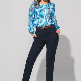 Pantaloni din tercot elastic TRIANA Hermosa bleumarin