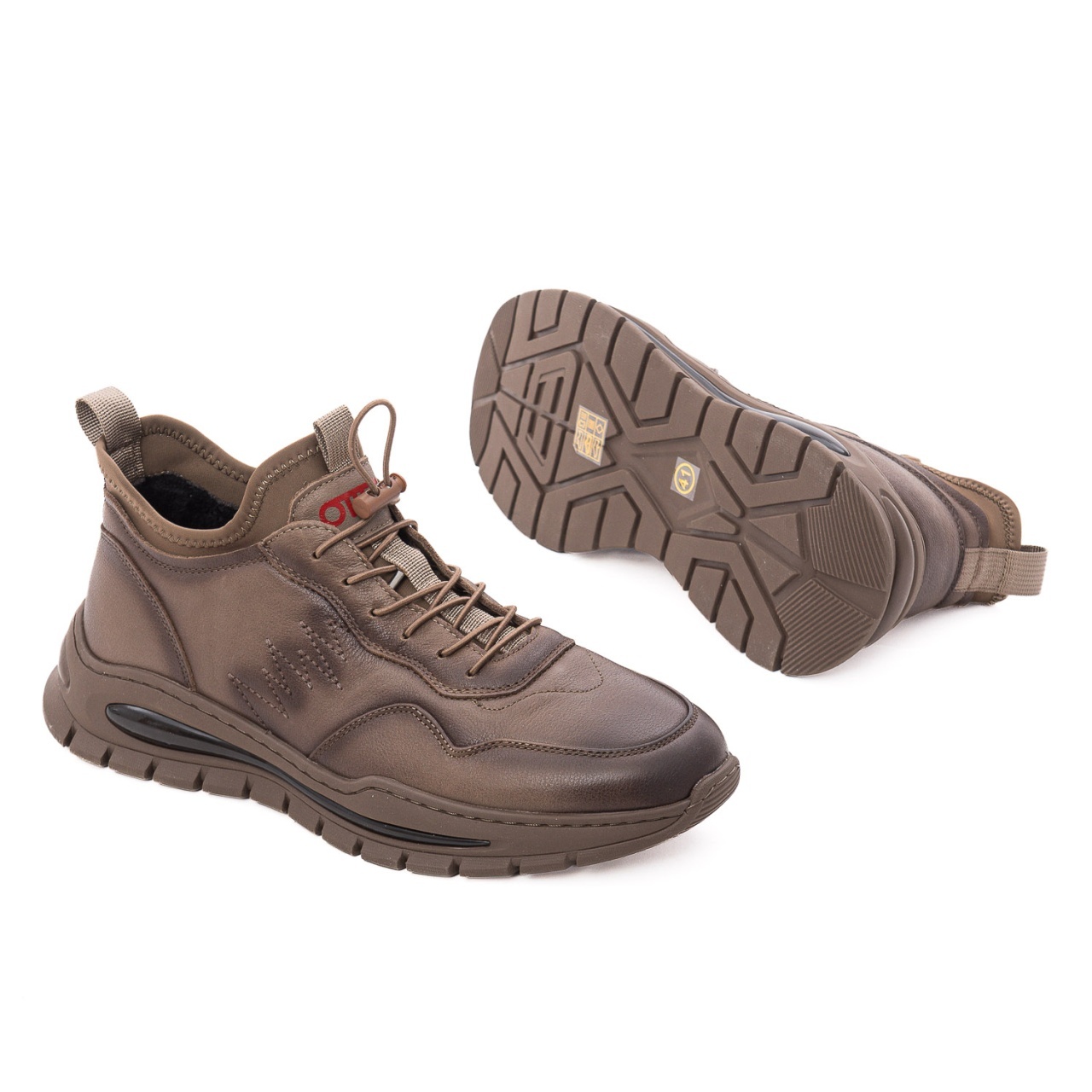 Pantofi barbati casual din piele naturala Otter 1CJ30010B 40-N maro kaki