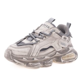 Pantofi dama sport din piele mix Gryxx 2F7801 13-Z alb