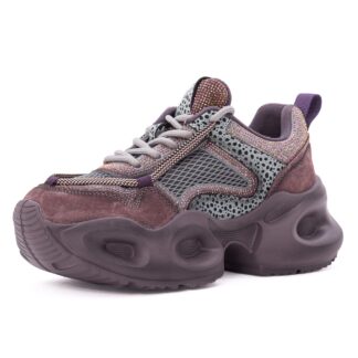 Pantofi dama sport din piele mix Gryxx 1SW90002A 19-Z mov multicolor