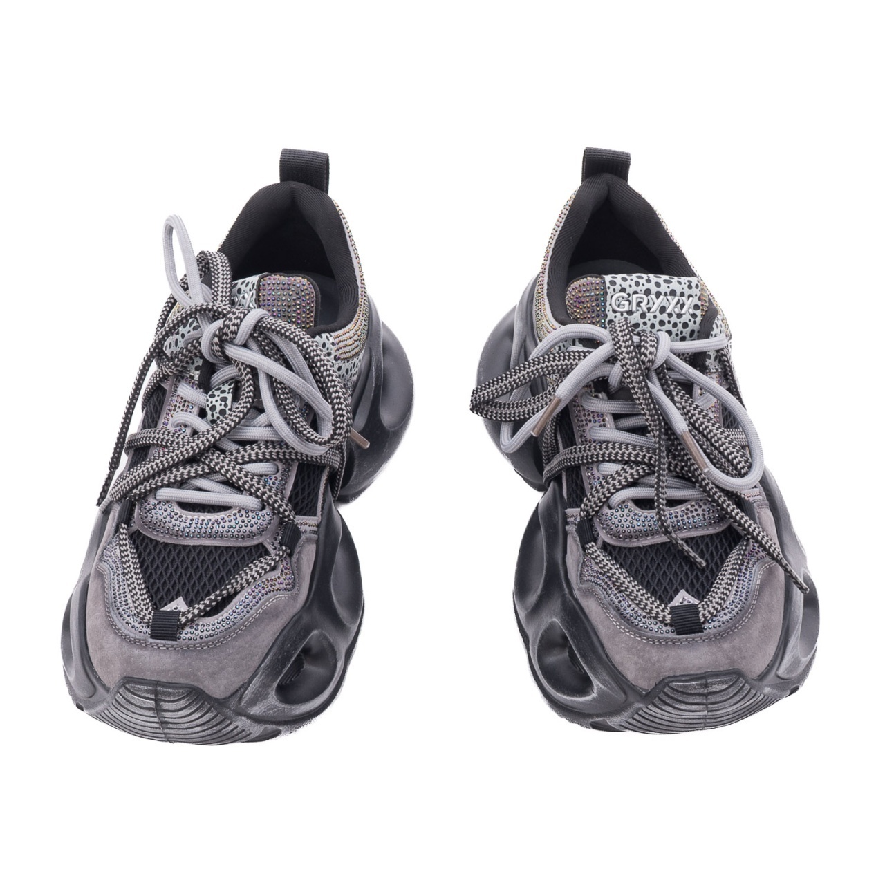 Pantofi dama sport din piele mix Gryxx 1SW90002B 14-Z gri