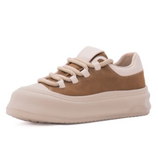Pantofi dama sport din piele naturala Feeling 393105 bej