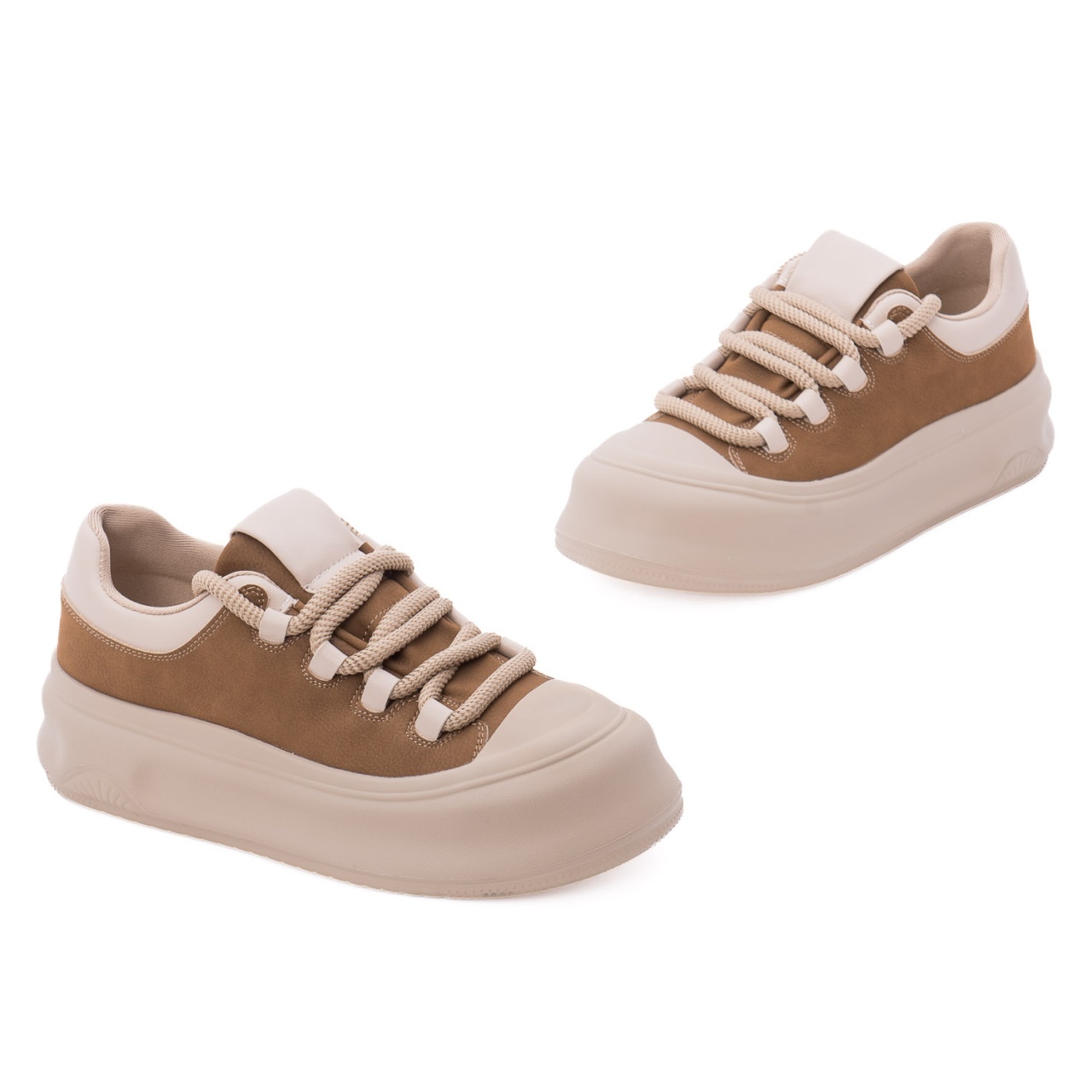 Pantofi dama sport din piele naturala Feeling 393105 bej