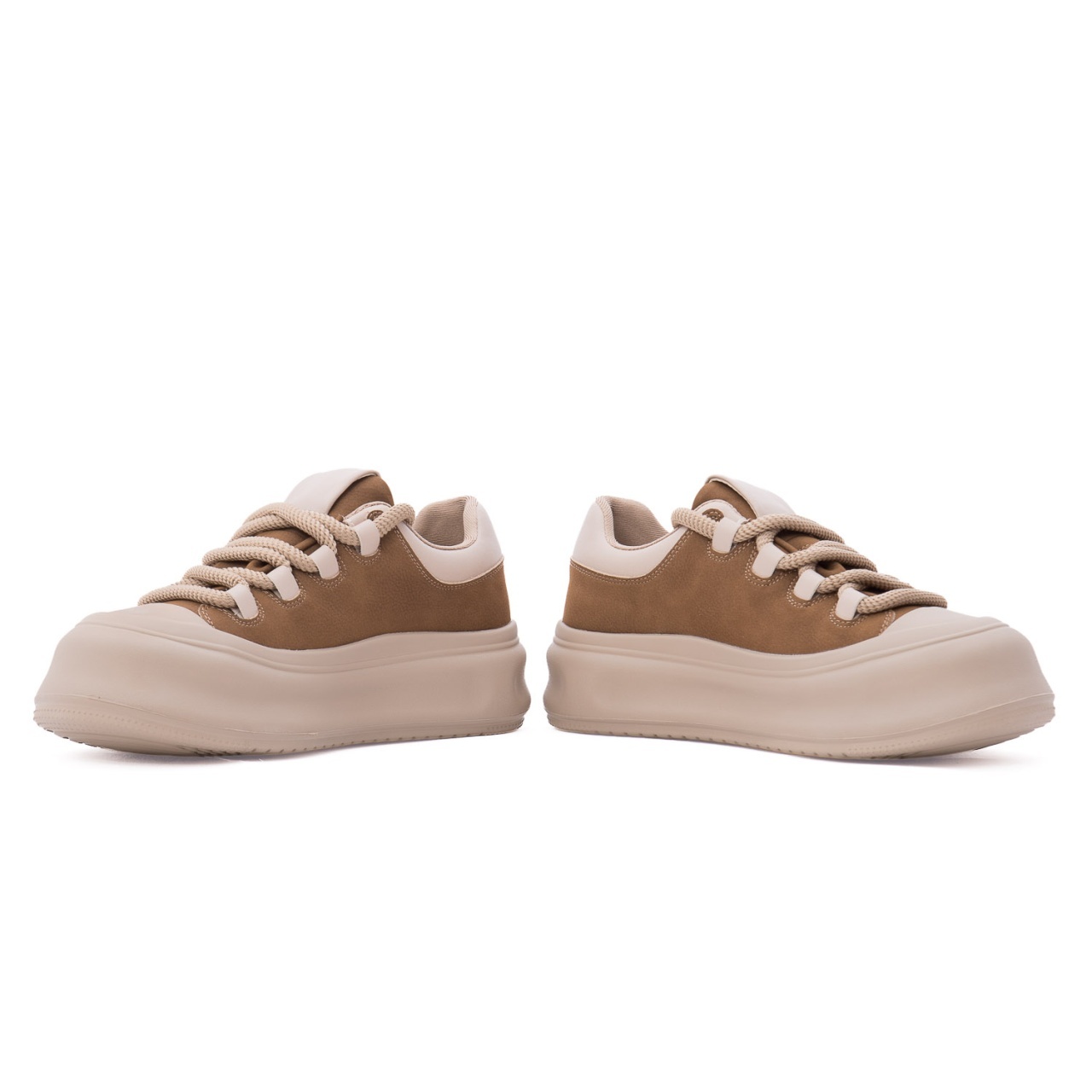 Pantofi dama sport din piele naturala Feeling 393105 bej