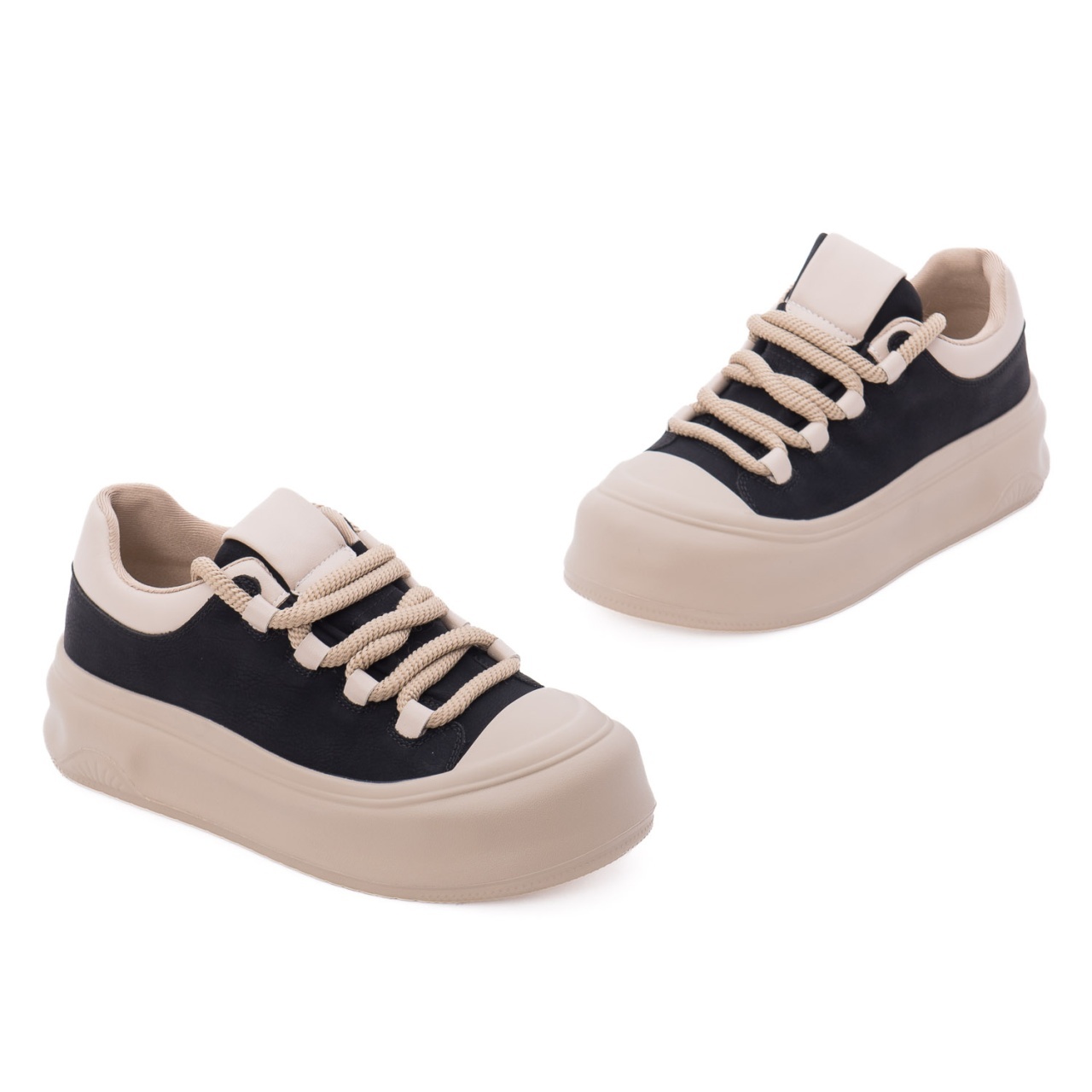 Pantofi dama sport din piele naturala Feeling 393105 negru