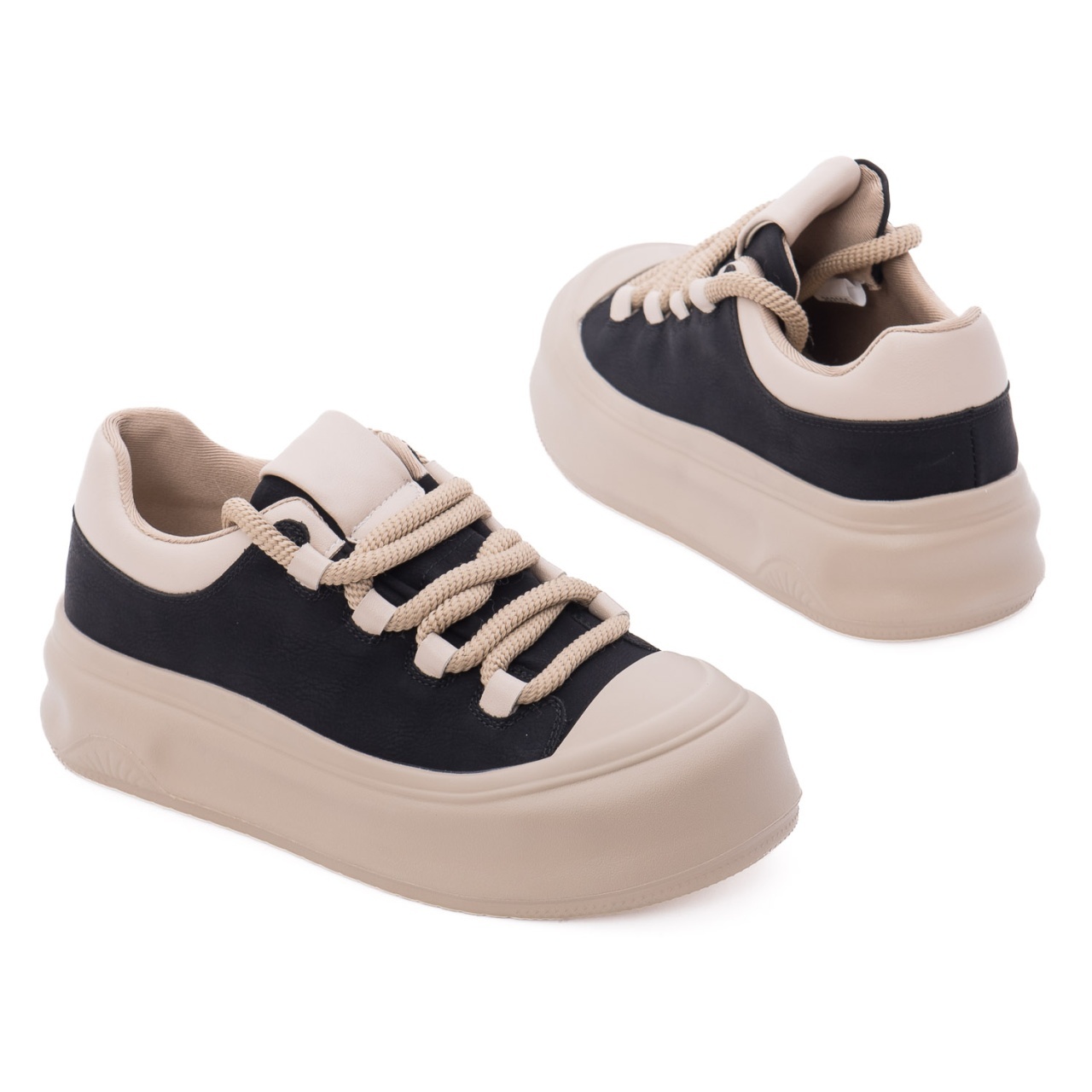 Pantofi dama sport din piele naturala Feeling 393105 negru