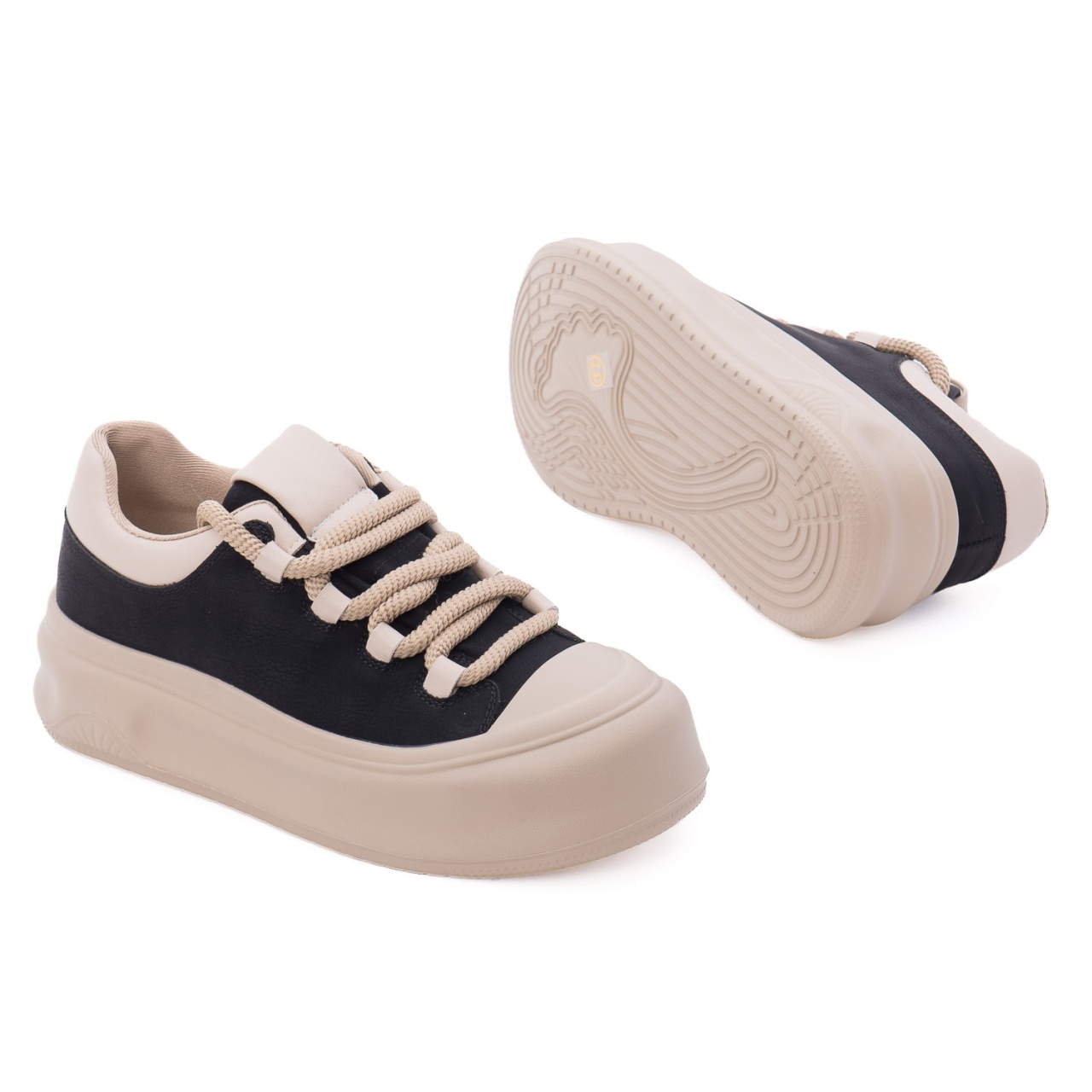 Pantofi dama sport din piele naturala Feeling 393105 negru