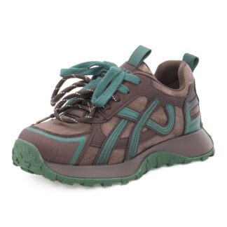 Pantofi dama sport din piele naturala Gryxx 1ZJ90001D 02-N maro multicolor