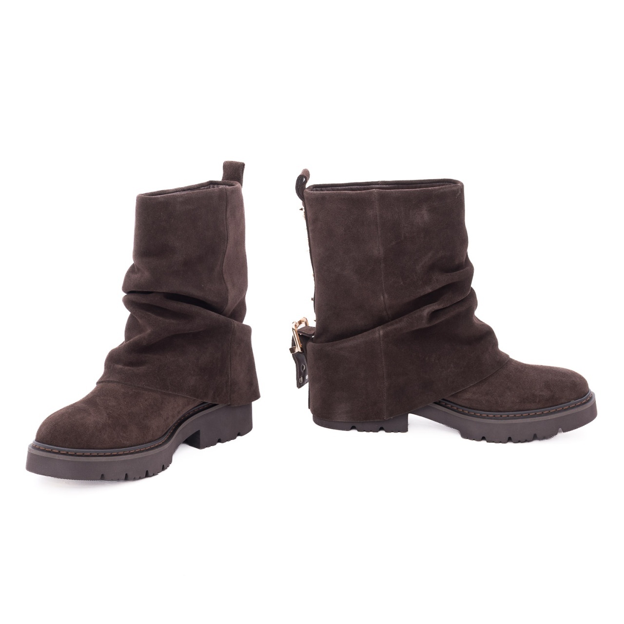 Botine dama din piele intoarsa Alma En Pena I260885 CROSTA COFFEE maro