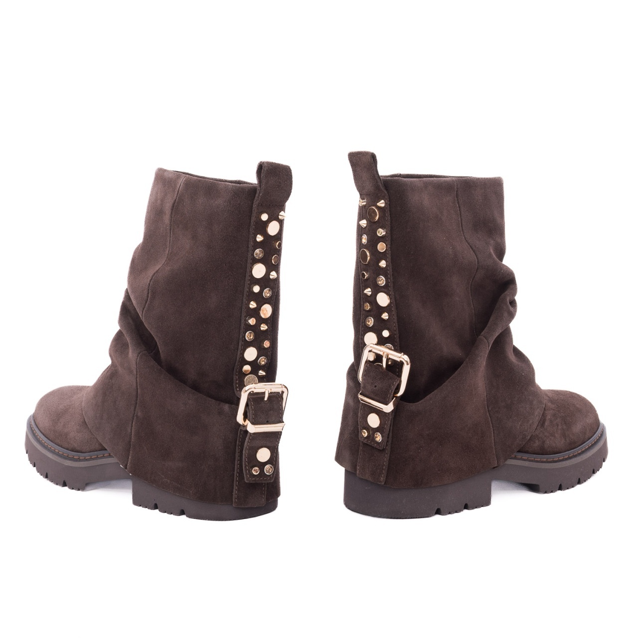 Botine dama din piele intoarsa Alma En Pena I260885 CROSTA COFFEE maro