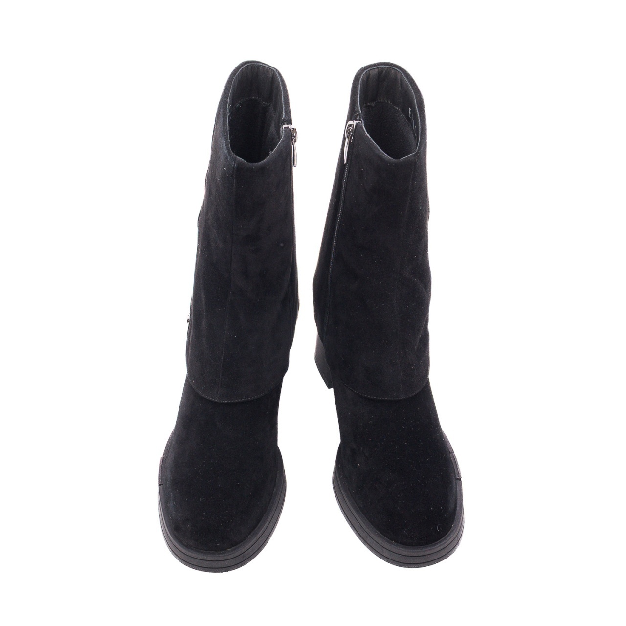 Botine dama din piele intoarsa Epica 1CN90017A 01-I negru