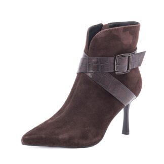 Botine dama din piele intoarsa Epica 36B99-UM3575-YF245B2 02-I maro