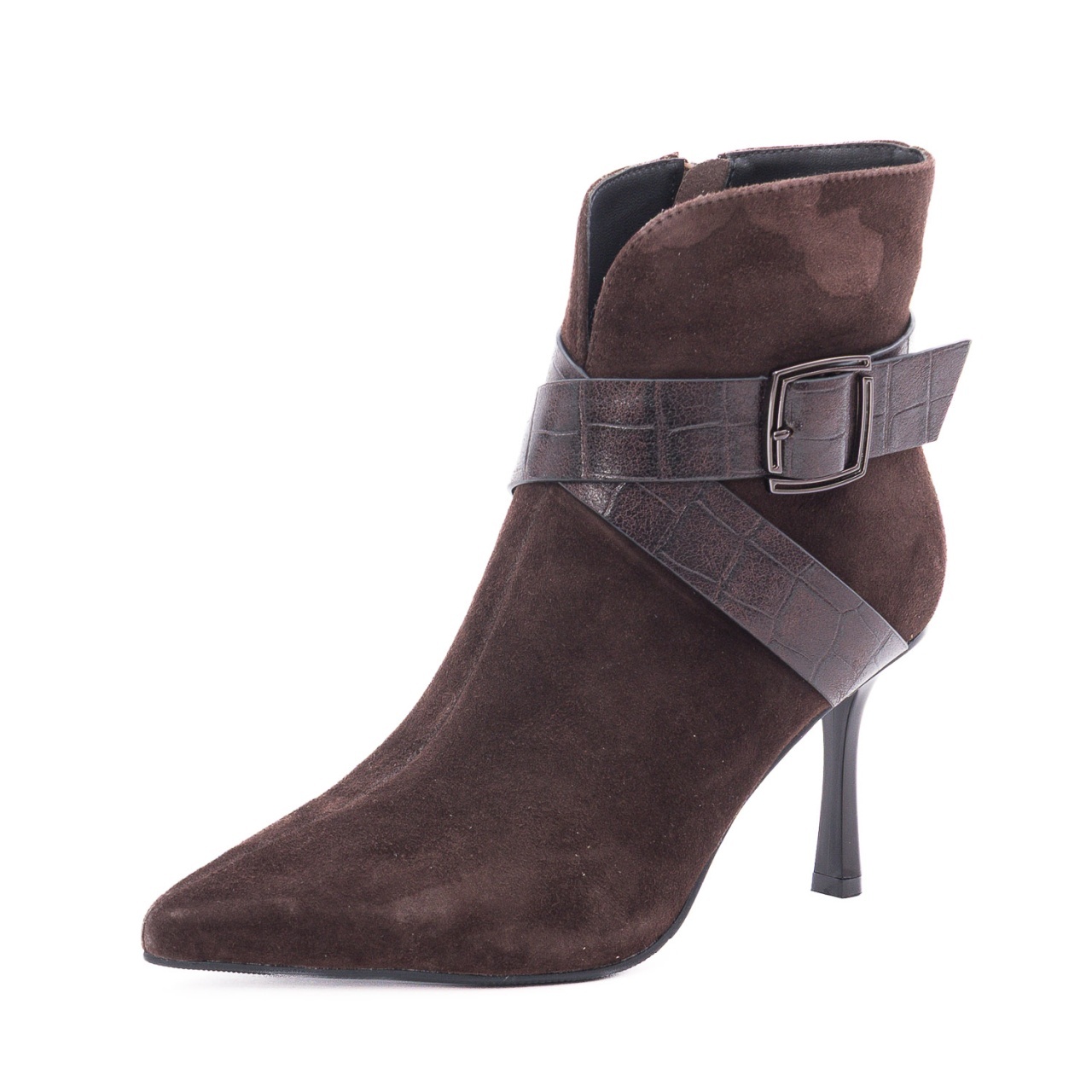 Botine dama din piele intoarsa Epica 36B99-UM3575-YF245B2 02-I maro