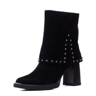 Botine dama din piele intoarsa Epica 3V1244-S791-G6 negru antilopa