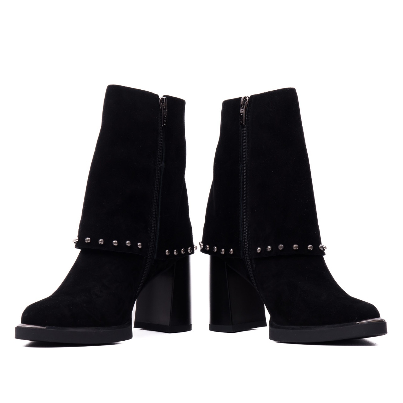 Botine dama din piele intoarsa Epica 3V1244-S791-G6 negru antilopa