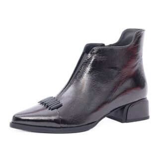 Botine dama din piele naturala Epica 1JI90056 01-N negru