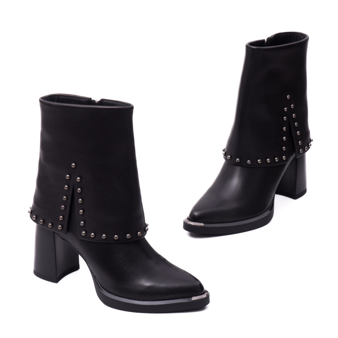 Botine dama din piele naturala Epica 3V1244-S791-G6 01-N negru