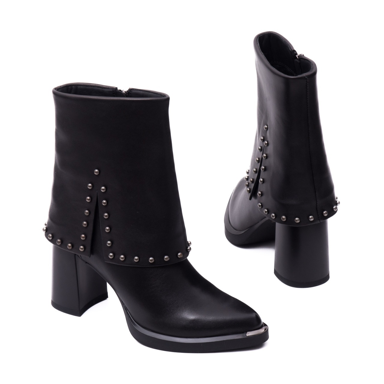 Botine dama din piele naturala Epica 3V1244-S791-G6 01-N negru