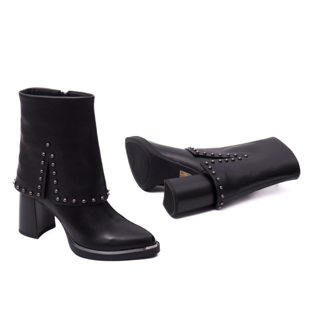 Botine dama din piele naturala Epica 3V1244-S791-G6 01-N negru