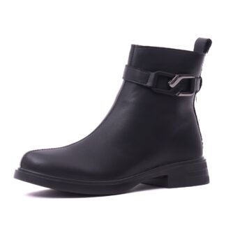 Botine dama din piele naturala PASS Collection 1WB70005A 01-N negru