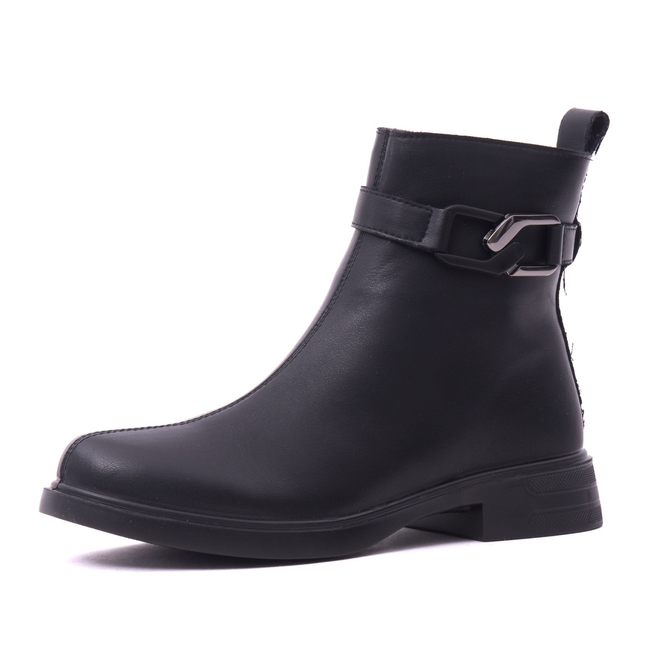 Botine dama din piele naturala PASS Collection 1WB70005A 01-N negru