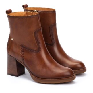 Botine dama din piele naturala Pikolinos PALENCIA W9U W9U-8945C1 maro camel