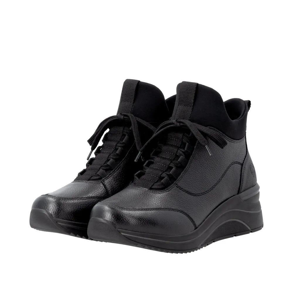 Botine dama din piele naturala Remonte D0T81-00 negru