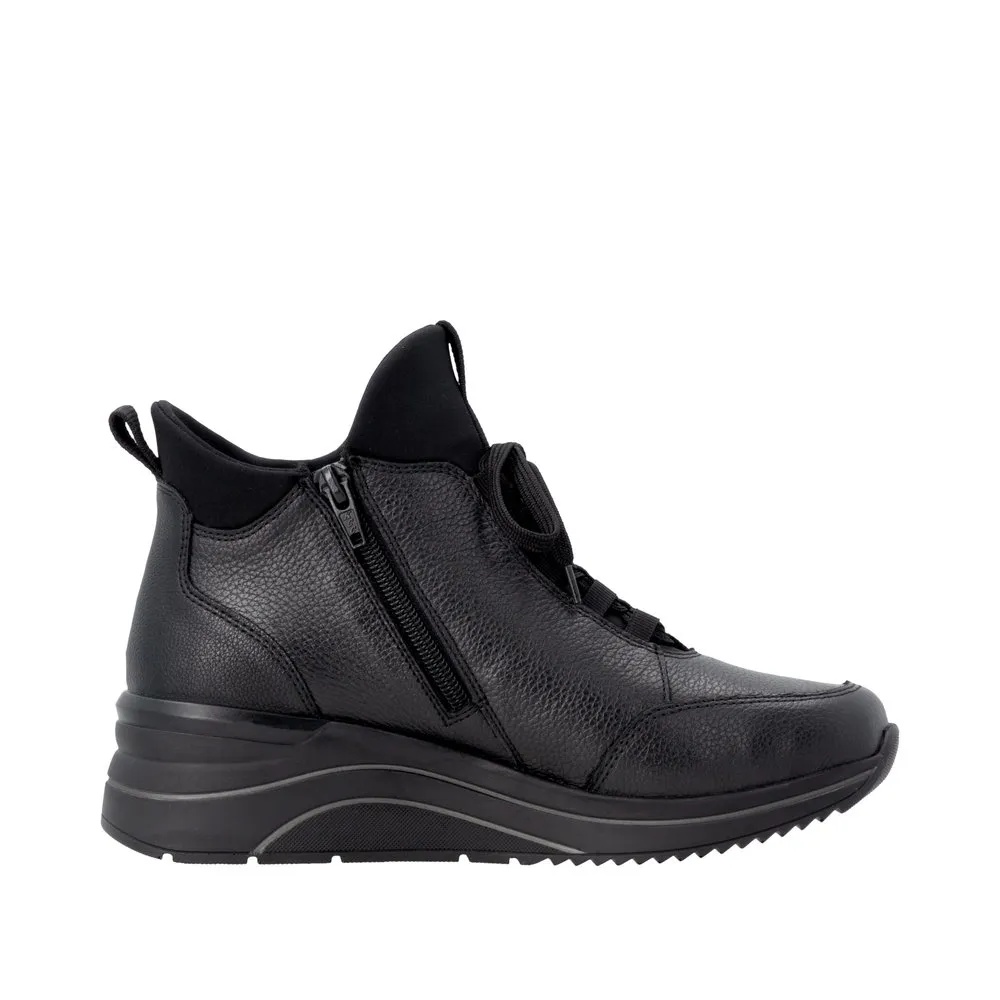 Botine dama din piele naturala Remonte D0T81-00 negru