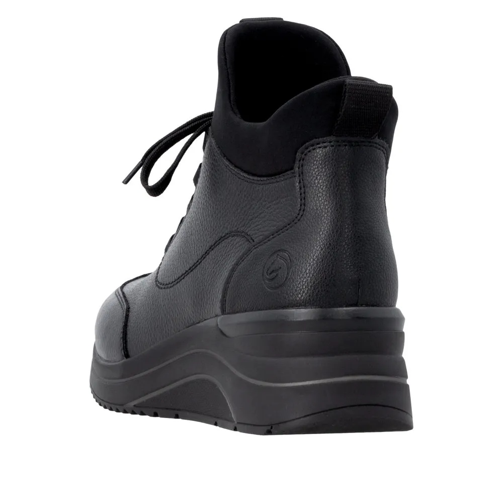 Botine dama din piele naturala Remonte D0T81-00 negru