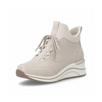 Botine dama din piele naturala Remonte D0T81-60 bej