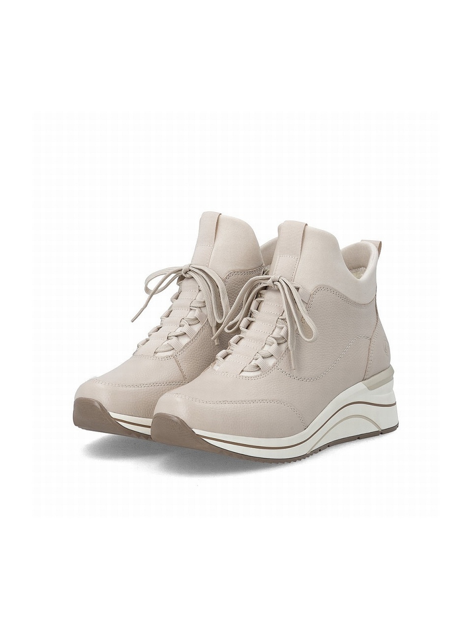Botine dama din piele naturala Remonte D0T81-60 bej