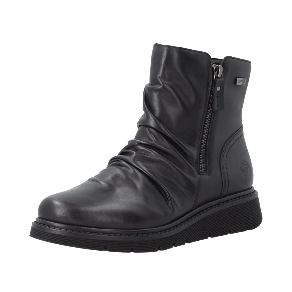 Botine dama din piele naturala Remonte D3981-00 negru