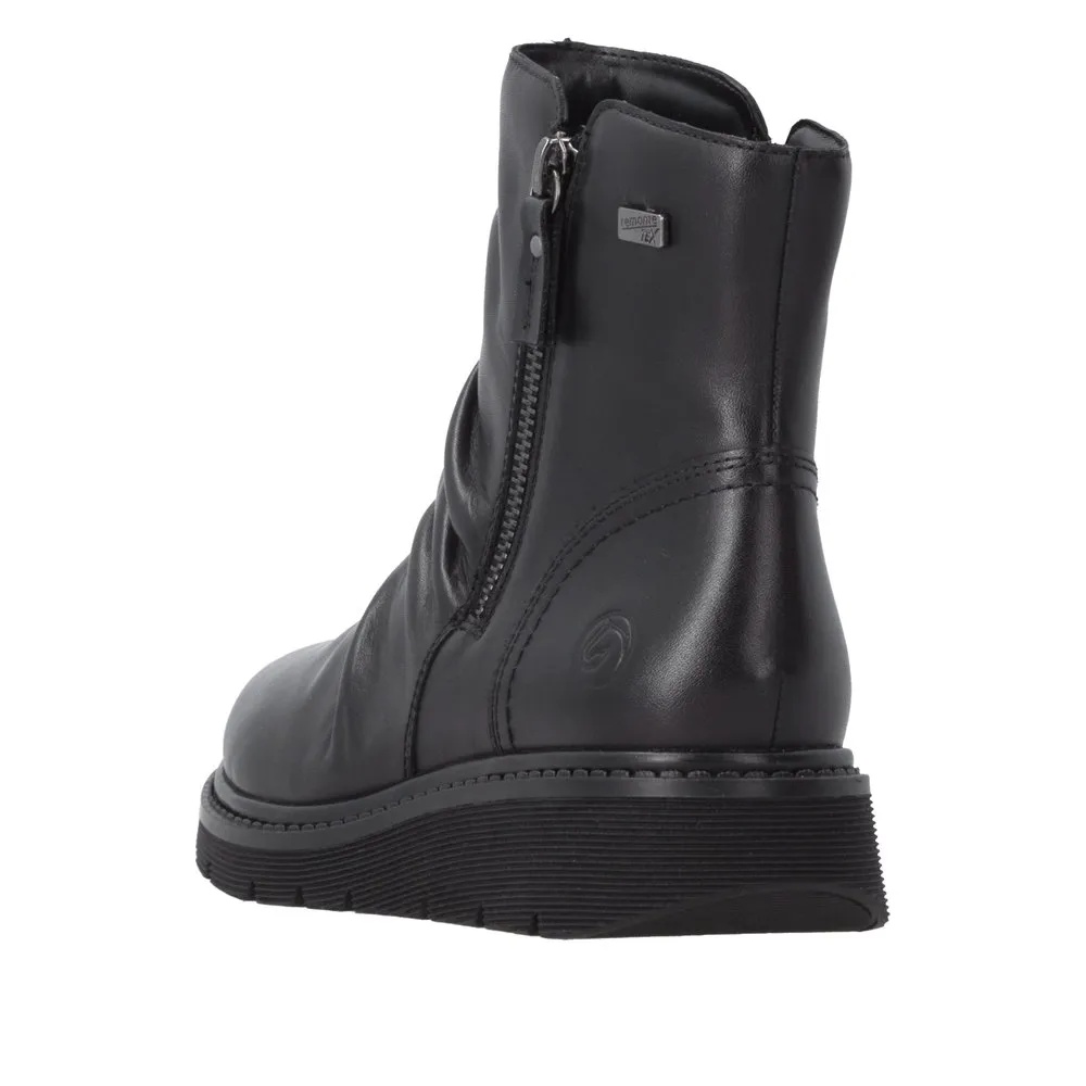 Botine dama din piele naturala Remonte D3981-00 negru