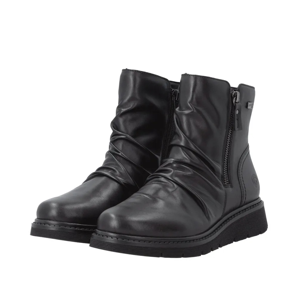 Botine dama din piele naturala Remonte D3981-00 negru