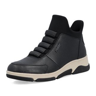 Botine dama din piele naturala Rieker L5651-0 negru