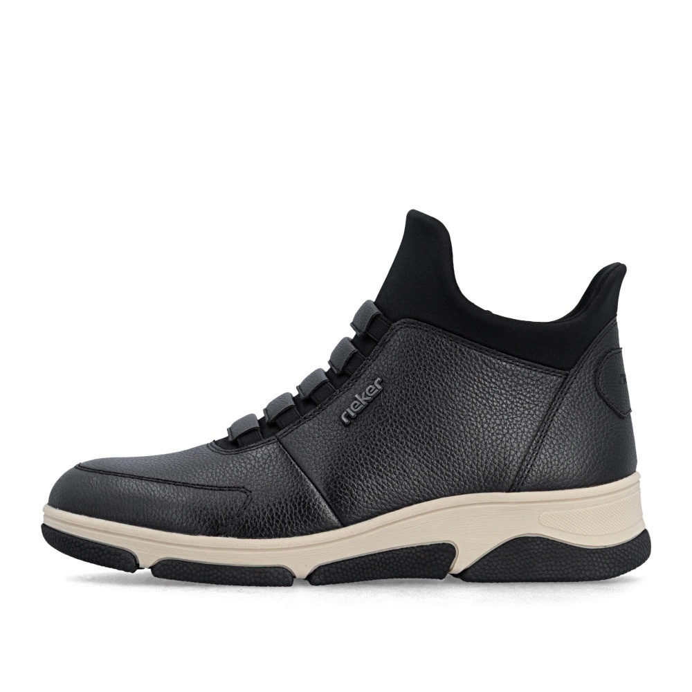 Botine dama din piele naturala Rieker L5651-0 negru